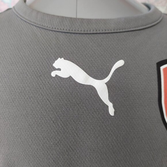 Puma Soccer First Touch Football Jersey Short Sleeve Grey Men's Small - Picture 6 of 13